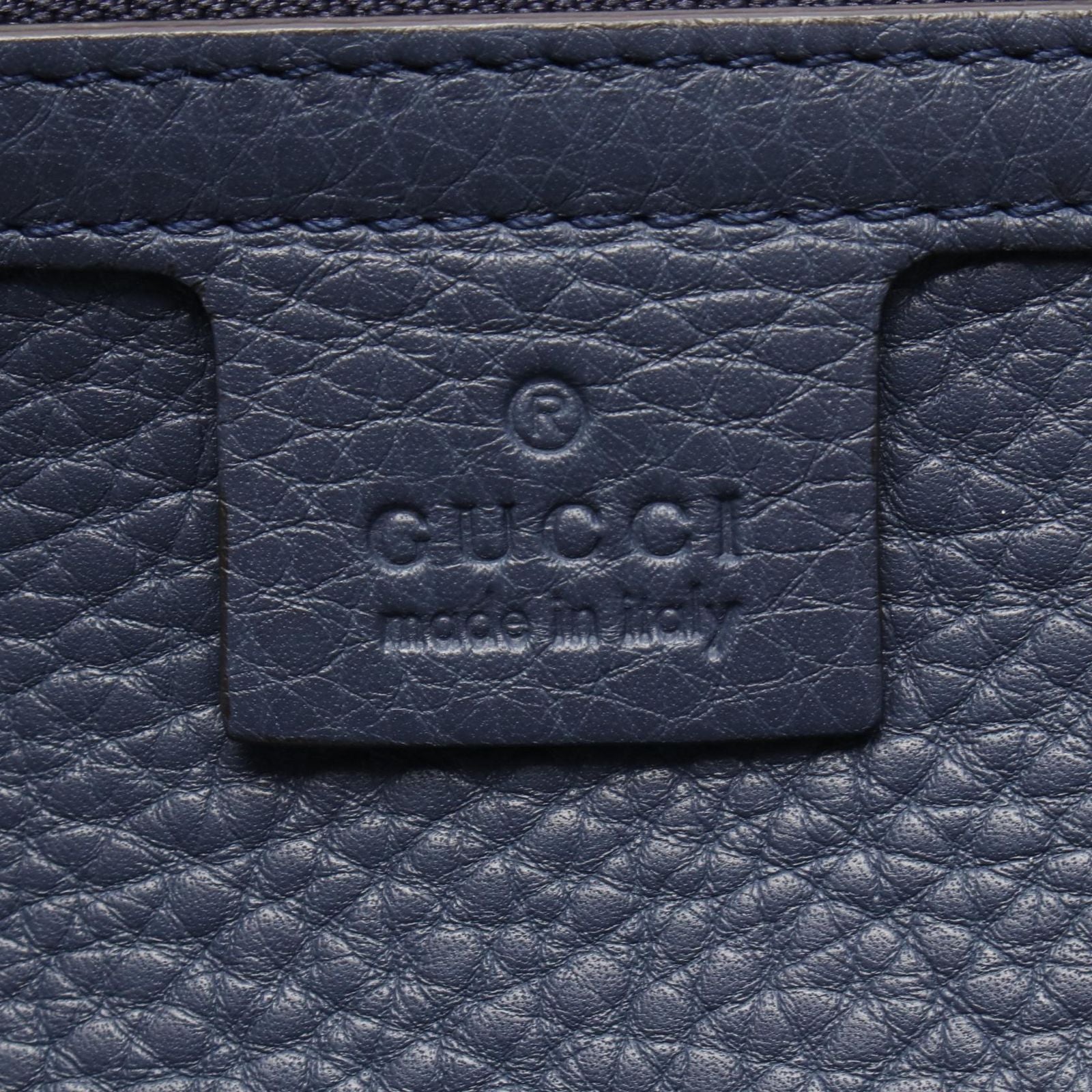 Gucci Tote Blue Leather — view 4