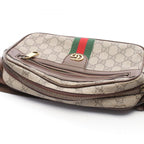 Gucci Waist Bag Ophidia GG Supreme Beige Dark Brown Canvas Leather — view 8