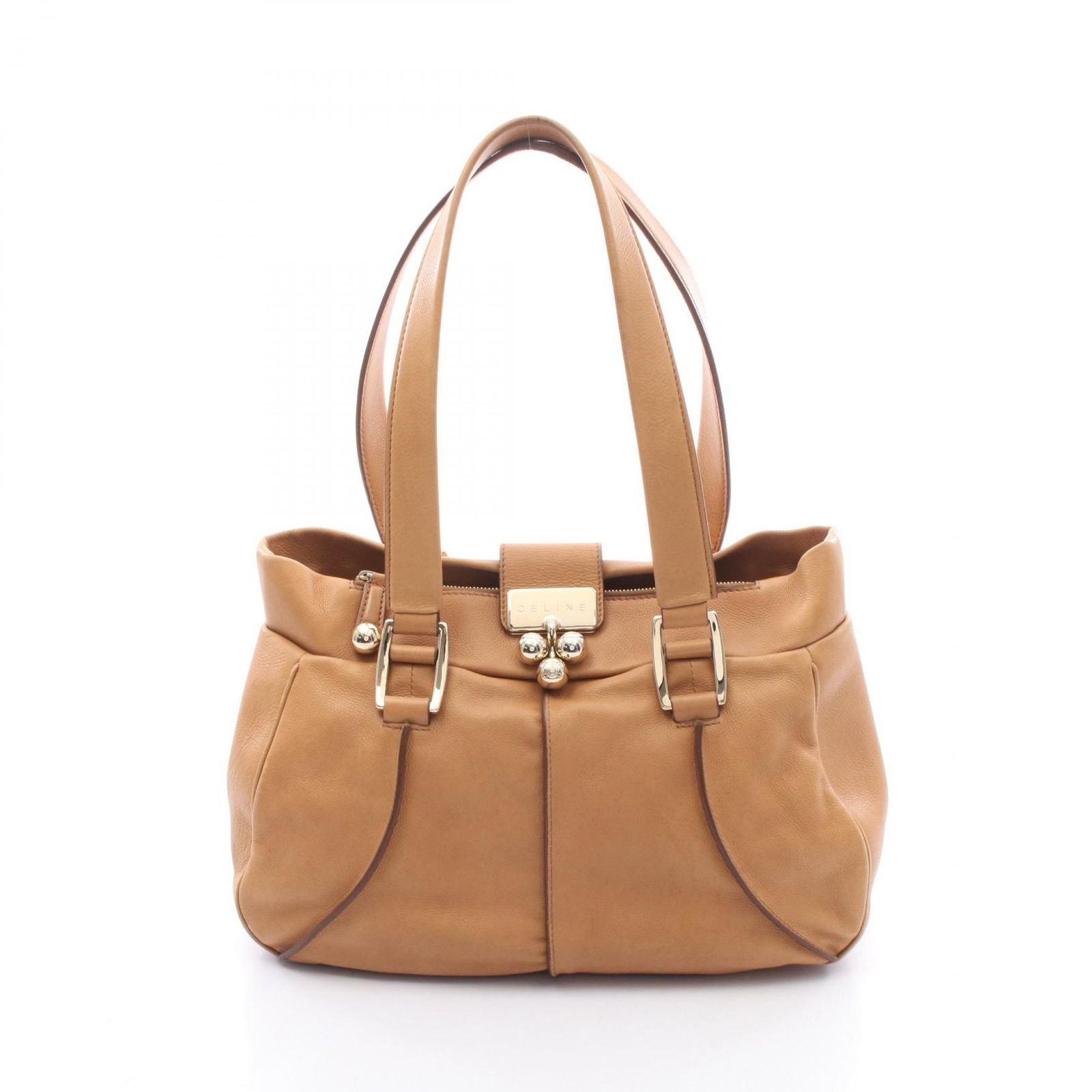 Celine Shoulder Bag Blossom Brown Leather