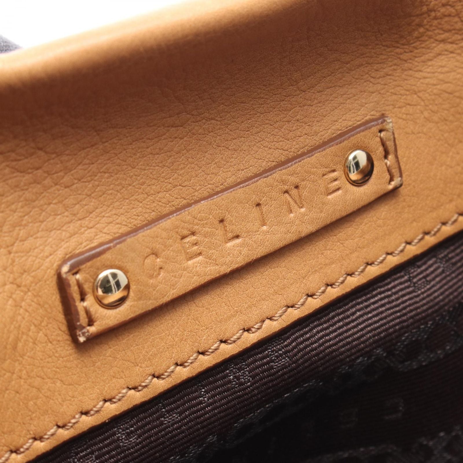 Celine Shoulder Bag Blossom Brown Leather — view 4