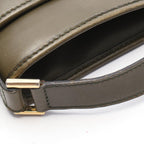 Celine Shoulder Bag Ganchini Khaki Leather — view 9