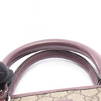 Gucci Tote Children's GG Supreme Beige Purple Canvas Leather — view 9