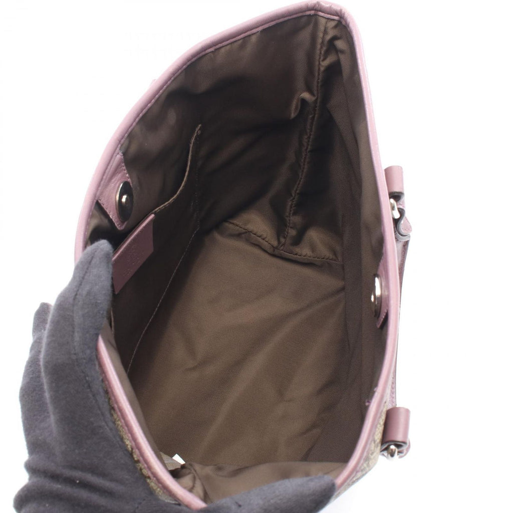 Gucci Tote Children's GG Supreme Beige Purple Canvas Leather — view 3