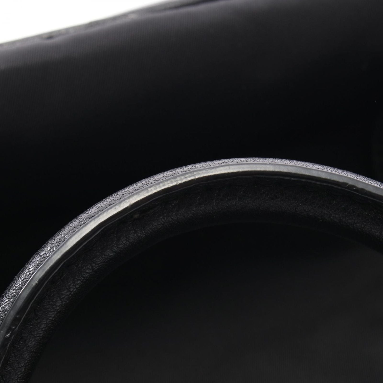 Prada Handbag Logo 2-Way Black Nylon Leather — view 9