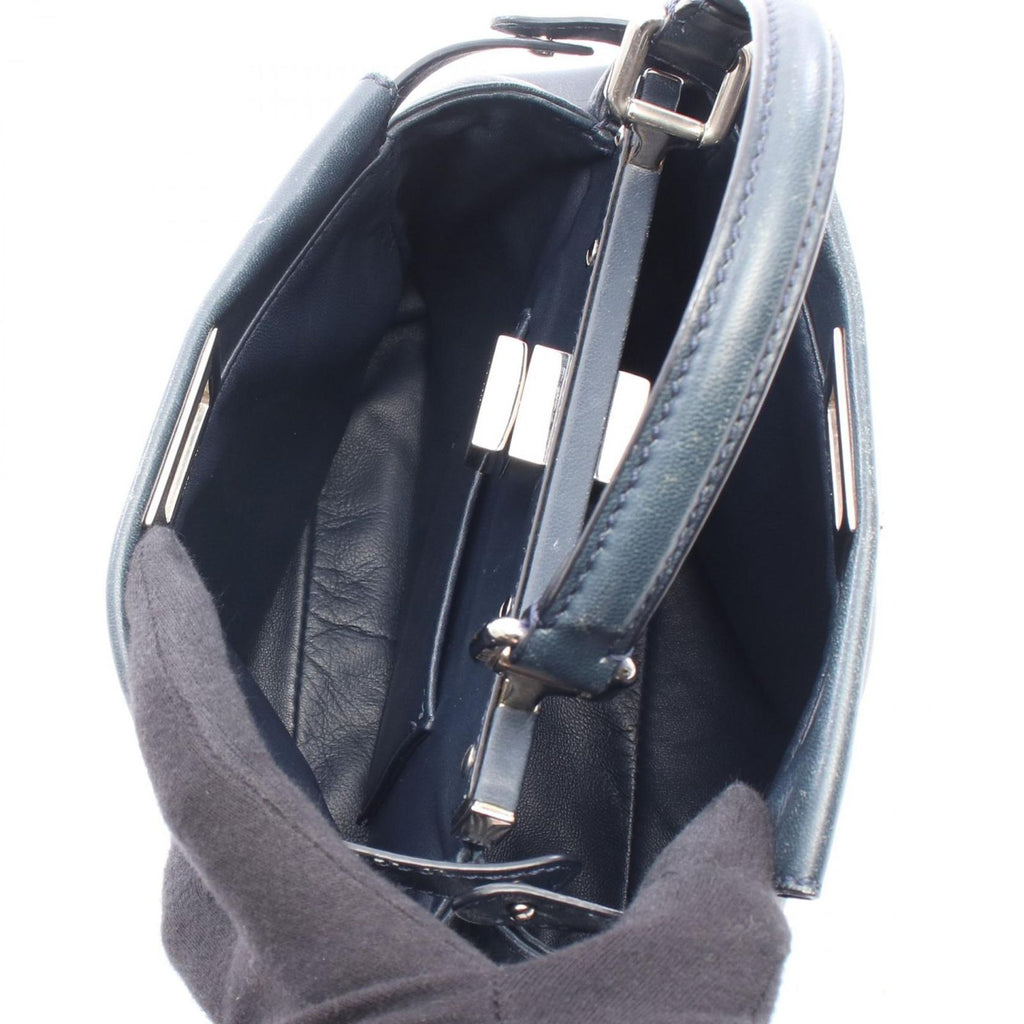 Fendi Handbag Mini Peekaboo Navy Leather — view 3