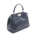Fendi Handbag Mini Peekaboo Navy Leather — view 2