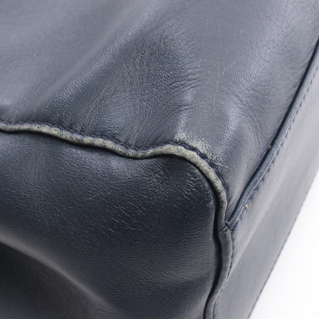 Fendi Handbag Mini Peekaboo Navy Leather — view 5