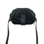 Celine Vintage Triomphe Logo Leather Mini Shoulder Bag Crossbody Pochette Black — view 4