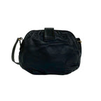 Celine Vintage Triomphe Logo Leather Mini Shoulder Bag Crossbody Pochette Black — view 3