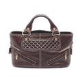 Celine Handbag Boogie Bag Dark Brown Leather