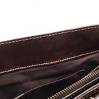Celine Handbag Boogie Bag Dark Brown Leather — view 5