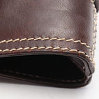 Celine Handbag Boogie Bag Dark Brown Leather — view 9