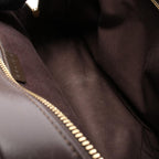 Celine Handbag C Macadam Dark Brown Suede Leather Hand — view 5