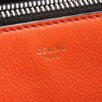 Celine Handbag Edge Medium Orange Leather Hand — view 4
