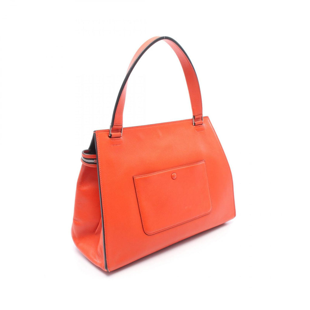 Celine Handbag Edge Medium Orange Leather Hand — view 2