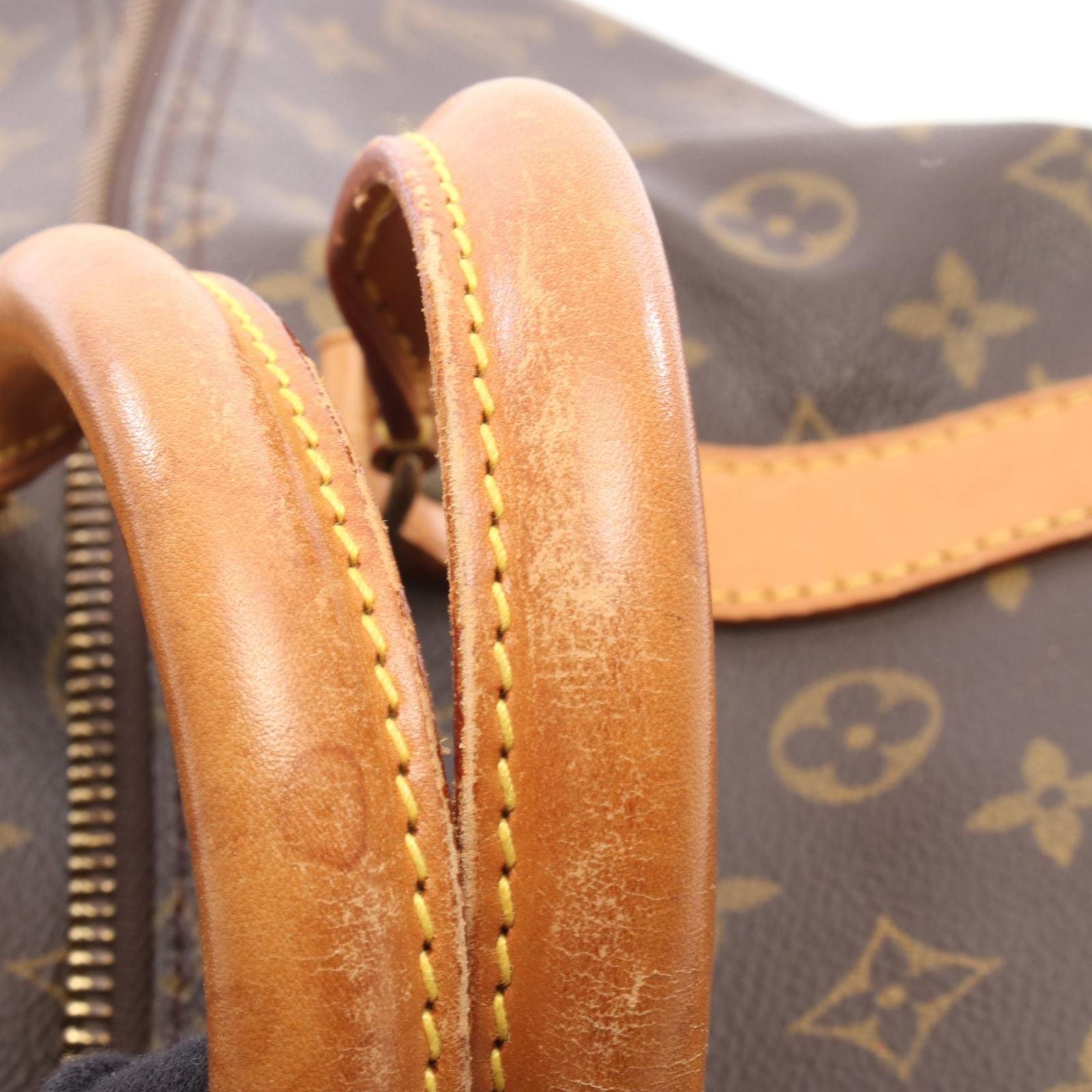 Louis Vuitton Boston Bag Keepall 55 Monogram 2-Way Canvas Leather Bandouliere 55 — view 9