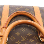 Louis Vuitton Boston Bag Keepall 55 Monogram 2-Way Canvas Leather Bandouliere 55 — view 6