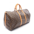 Louis Vuitton Boston Bag Keepall 55 Monogram 2-Way Canvas Leather Bandouliere 55 — view 2