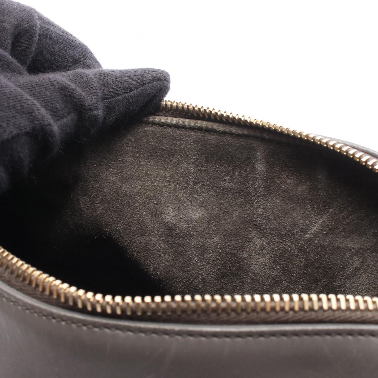 Saint Laurent Paris Handbag Baby Duffle 2-Way Gray Leather Shoulder — view 5