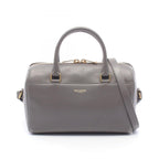 Saint Laurent Paris Handbag Baby Duffle 2-Way Gray Leather Shoulder