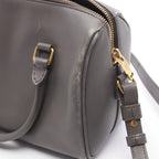 Saint Laurent Paris Handbag Baby Duffle 2-Way Gray Leather Shoulder — view 6