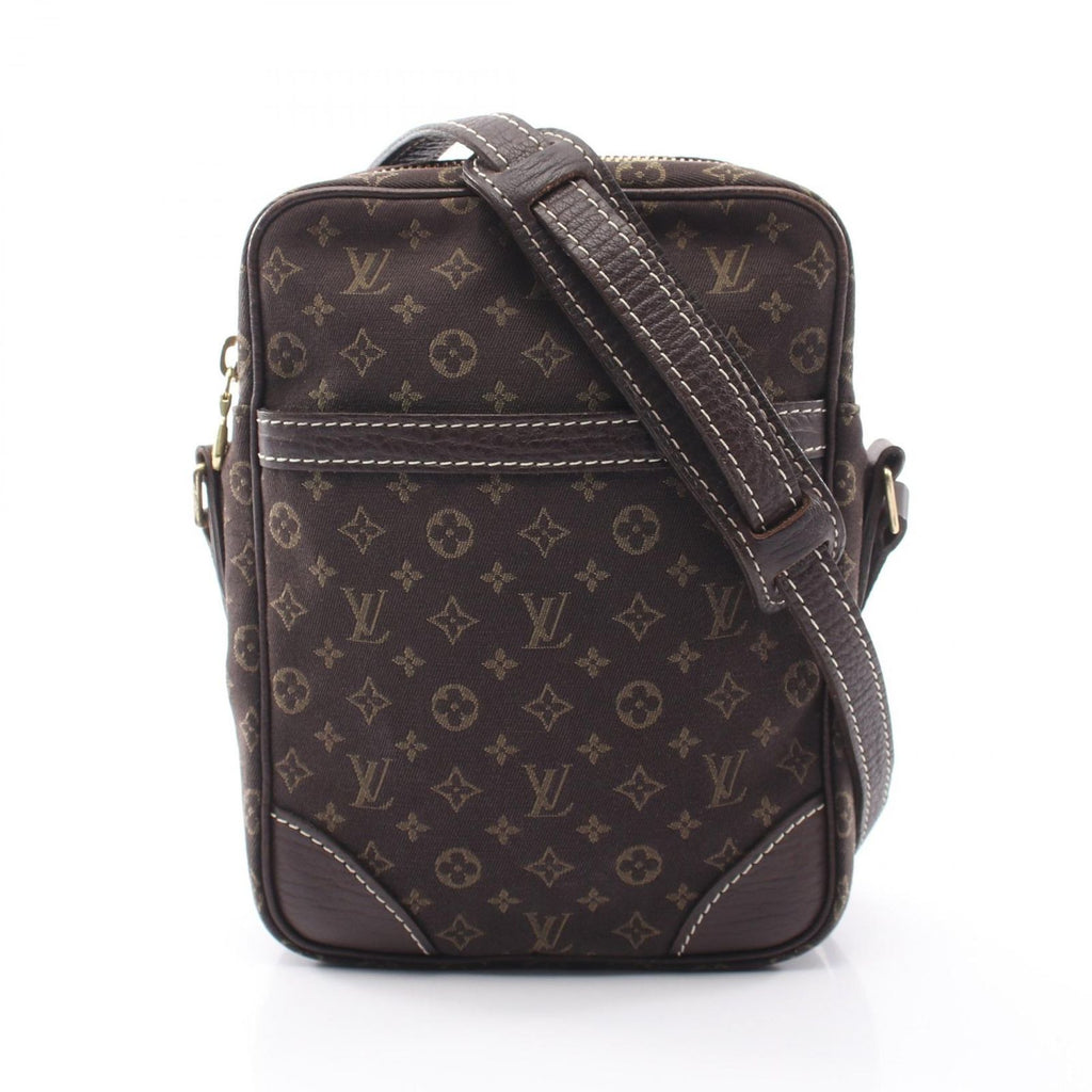 Louis Vuitton Shoulder Bag Pochette Danube Monogram Mini Lin Ebene Canvas