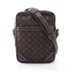 Louis Vuitton Shoulder Bag Pochette Danube Monogram Mini Lin Ebene Canvas