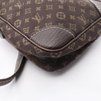 Louis Vuitton Shoulder Bag Pochette Danube Monogram Mini Lin Ebene Canvas — view 8