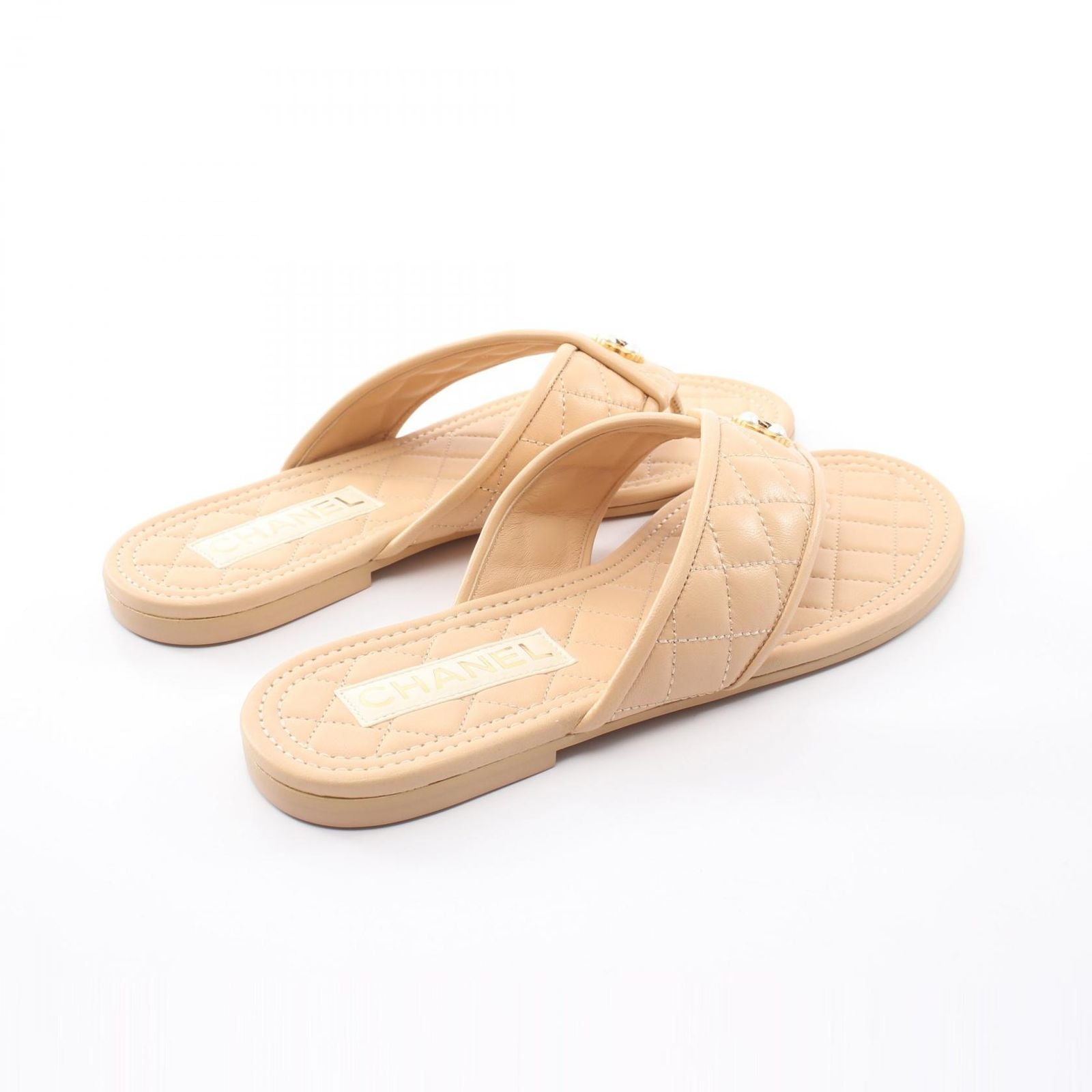 Chanel Sandals Quilted Leather — view 2