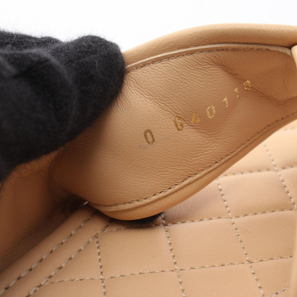 Chanel Sandals Quilted Leather — view 7