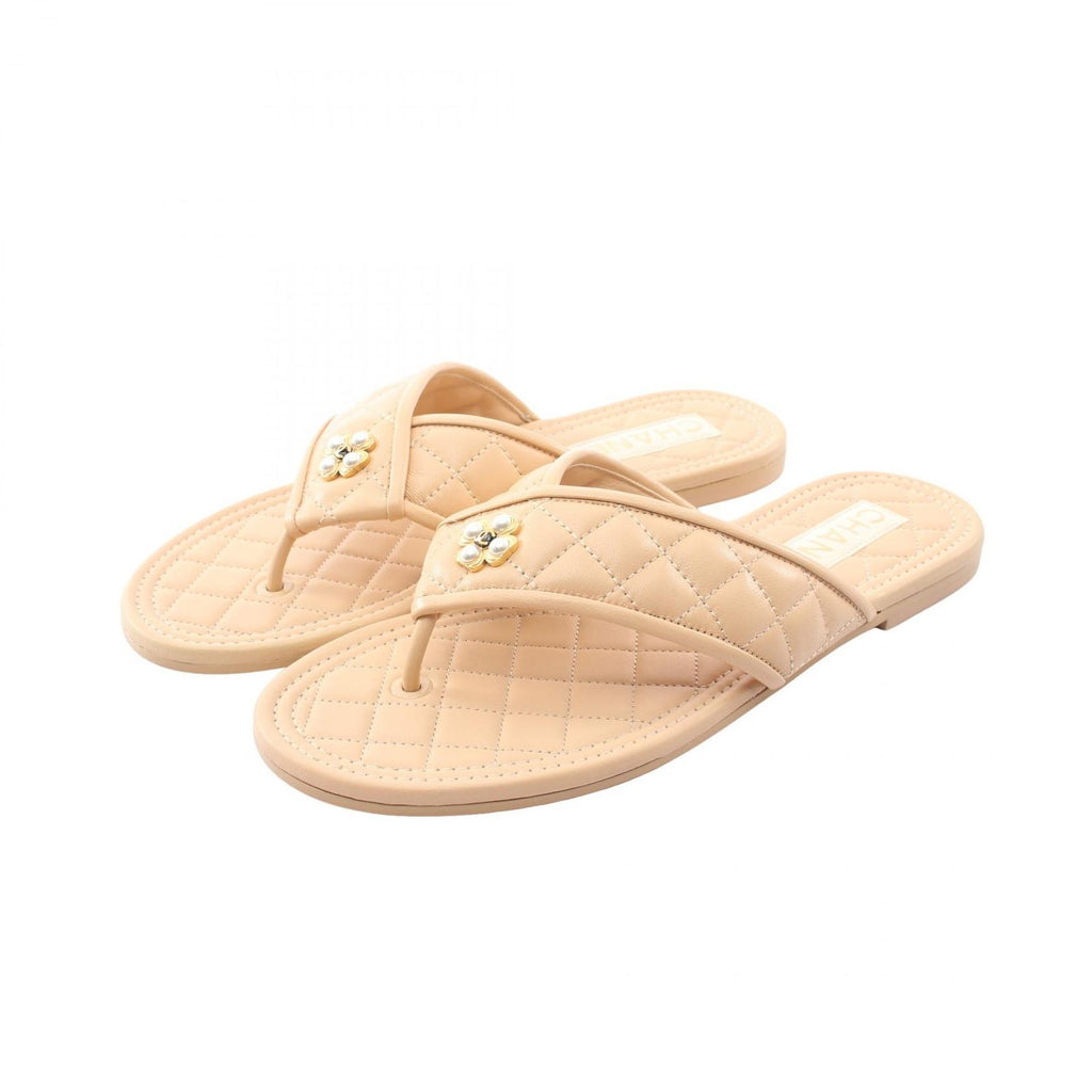 Chanel Sandals Quilted Leather