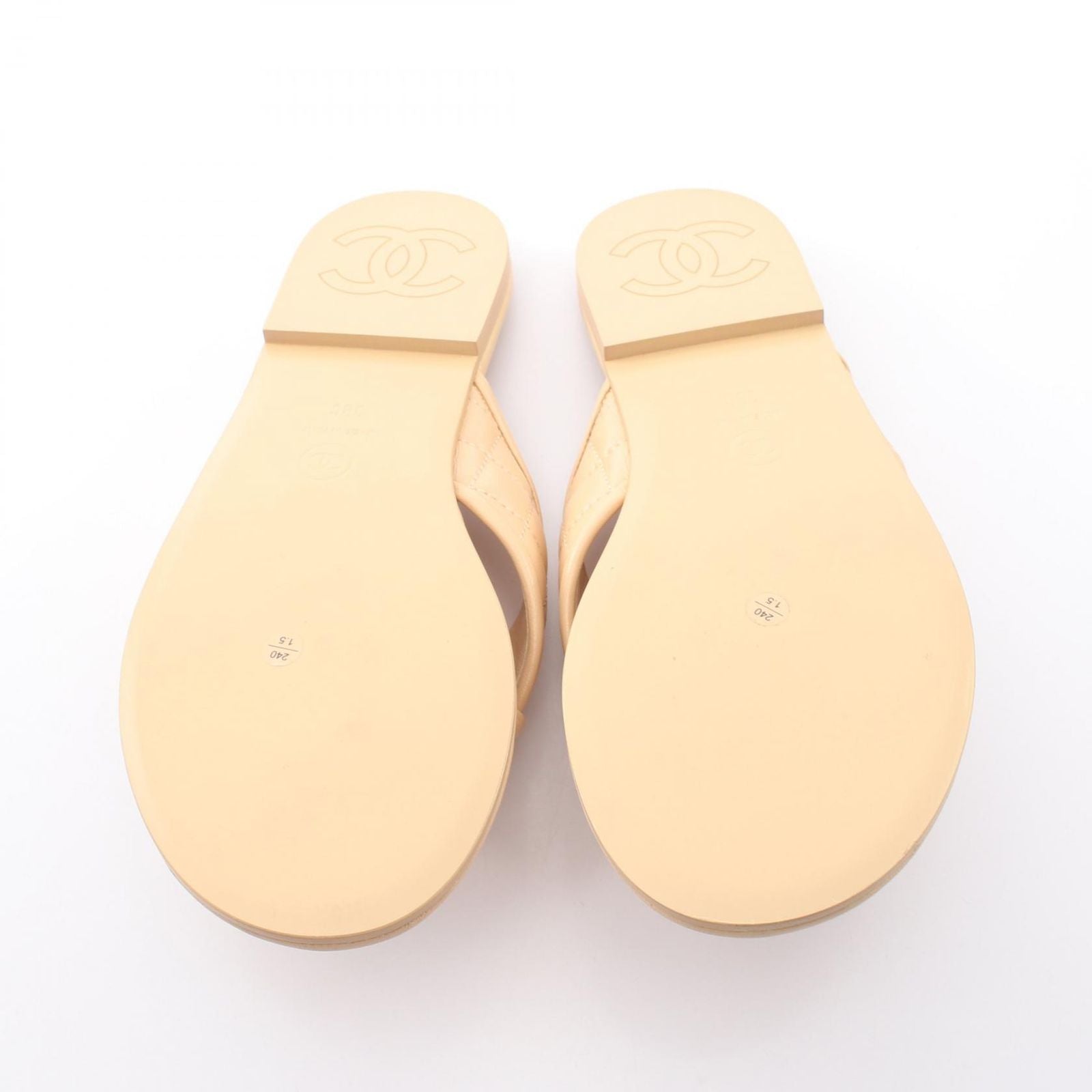 Chanel Sandals Quilted Leather — view 4
