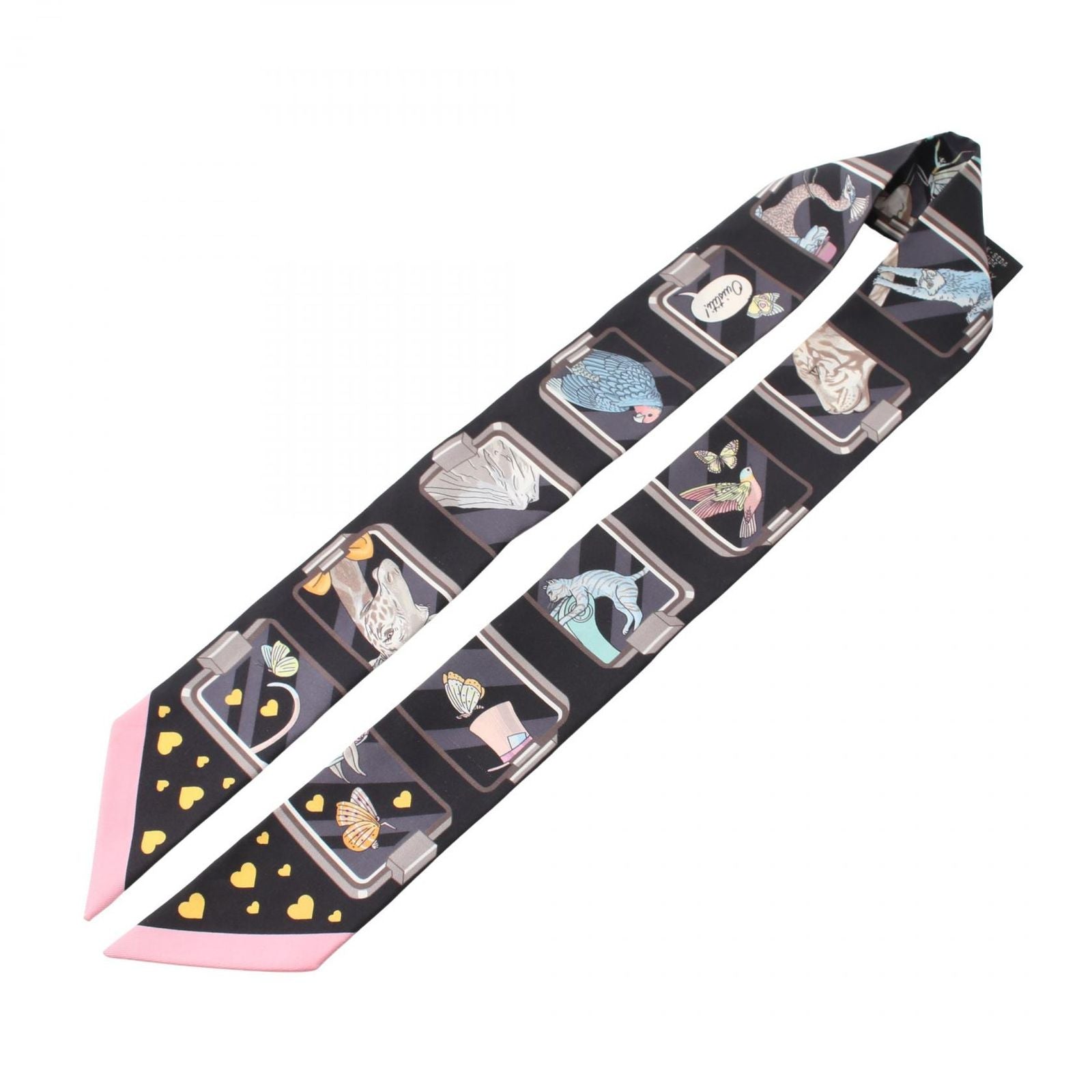 Hermes Scarf Twill Story Ribbon Silk — view 3
