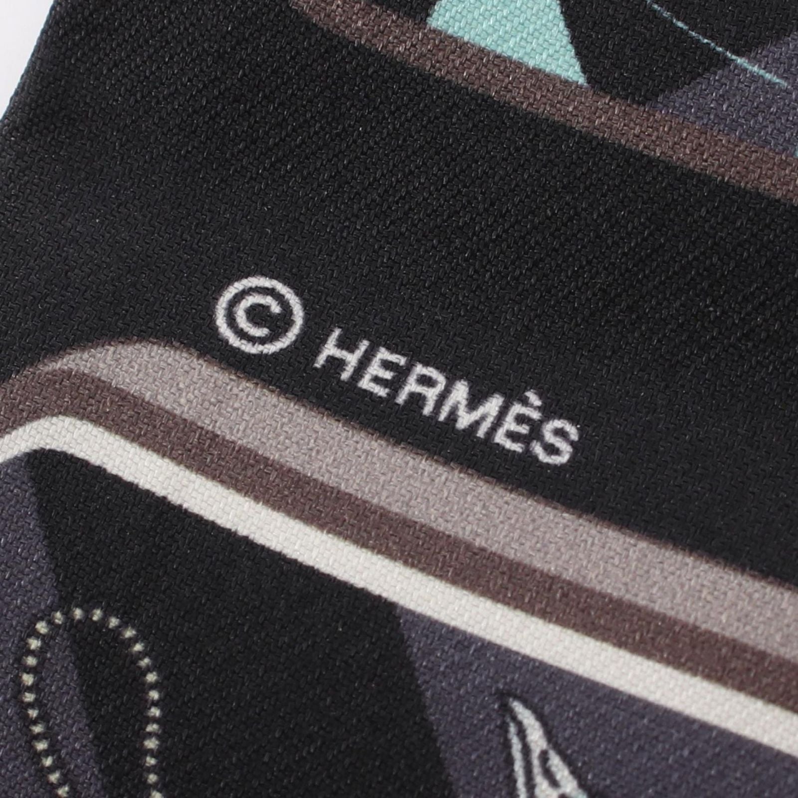 Hermes Scarf Twill Story Ribbon Silk — view 4