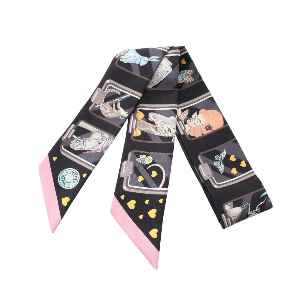Hermes Scarf Twill Story Ribbon Silk