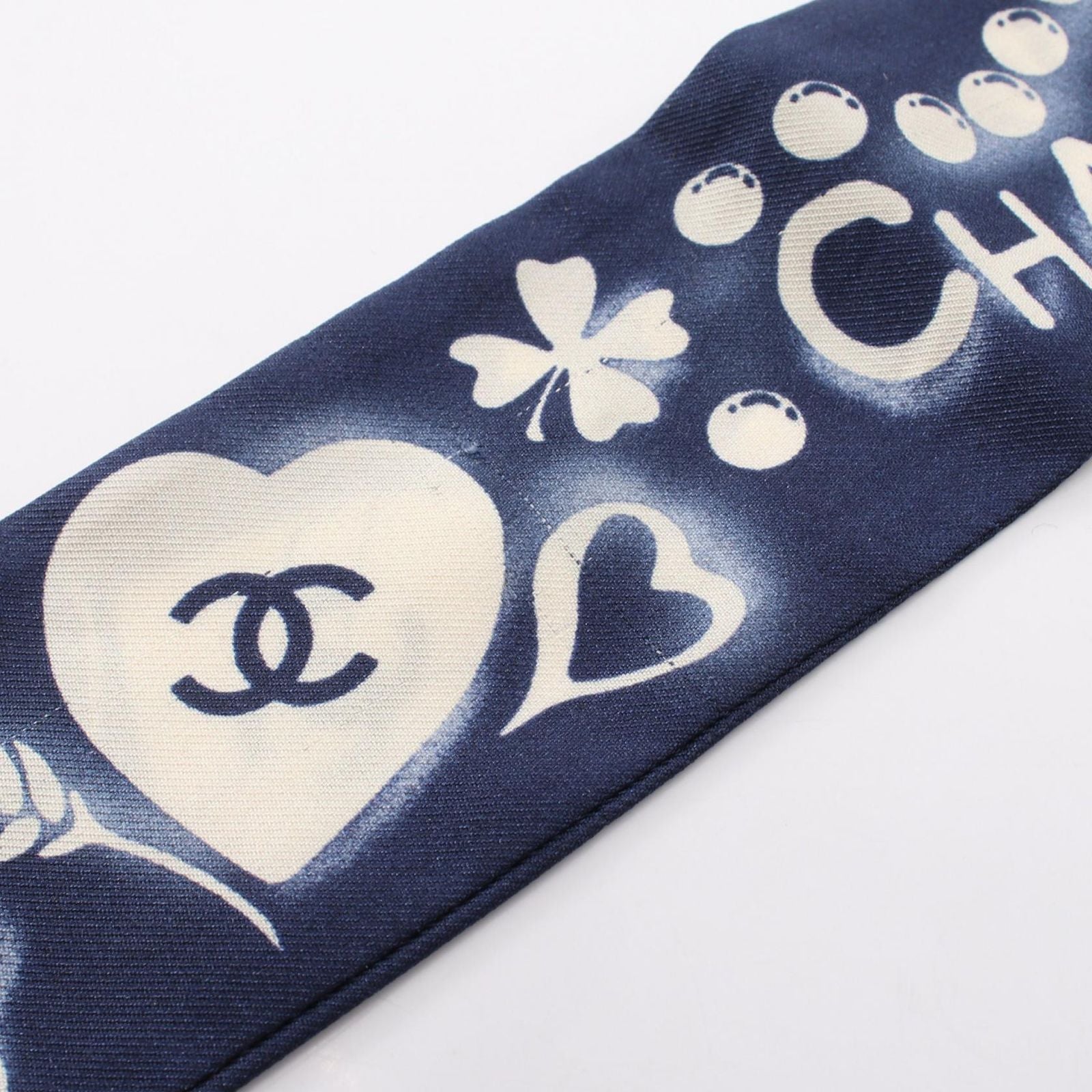 Chanel Scarf Icon Ribbon Silk — view 6