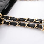 Chanel Tote Quilted Petite Shopping PST Black Caviar Leather Chain — view 9