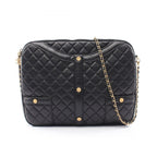 Chanel Shoulder Bag Girl Black Lambskin Chain