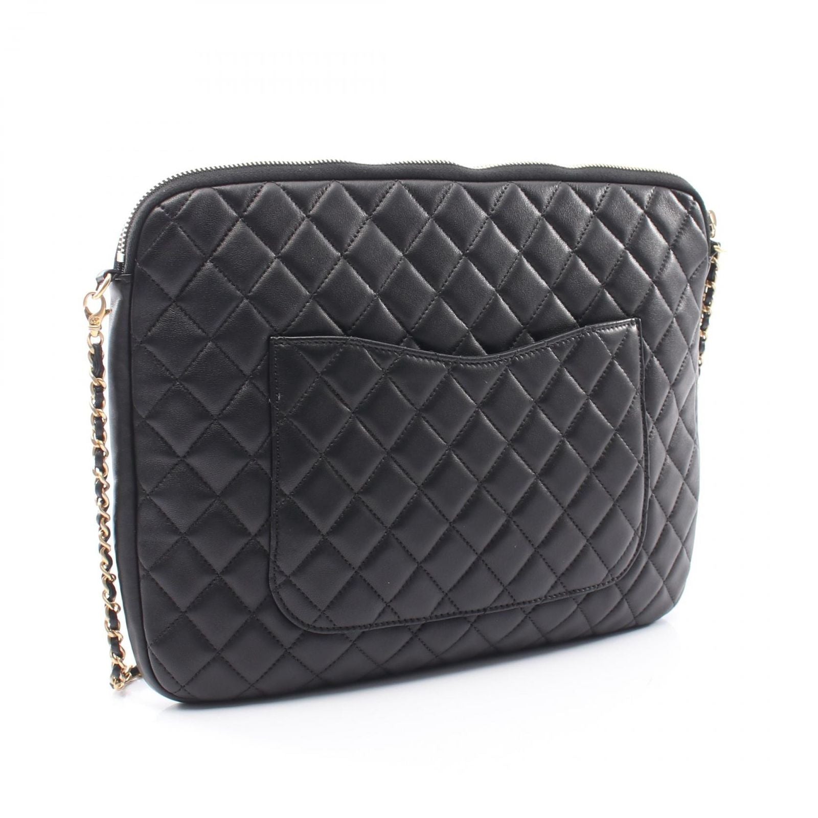 Chanel Shoulder Bag Girl Black Lambskin Chain — view 2