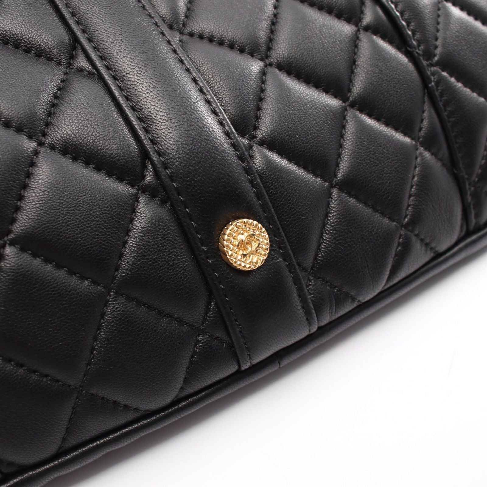 Chanel Shoulder Bag Girl Black Lambskin Chain — view 9