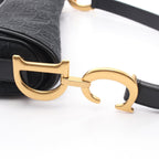 Dior Shoulder Bag Oblique Jacquard Black Canvas Leather — view 7