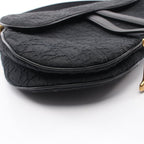 Dior Shoulder Bag Oblique Jacquard Black Canvas Leather — view 5