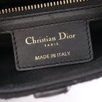 Dior Shoulder Bag Oblique Jacquard Black Canvas Leather — view 4