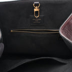Louis Vuitton Handbag Fold Tote MM 2-Way Noir Wine Cream Canvas Leather — view 6