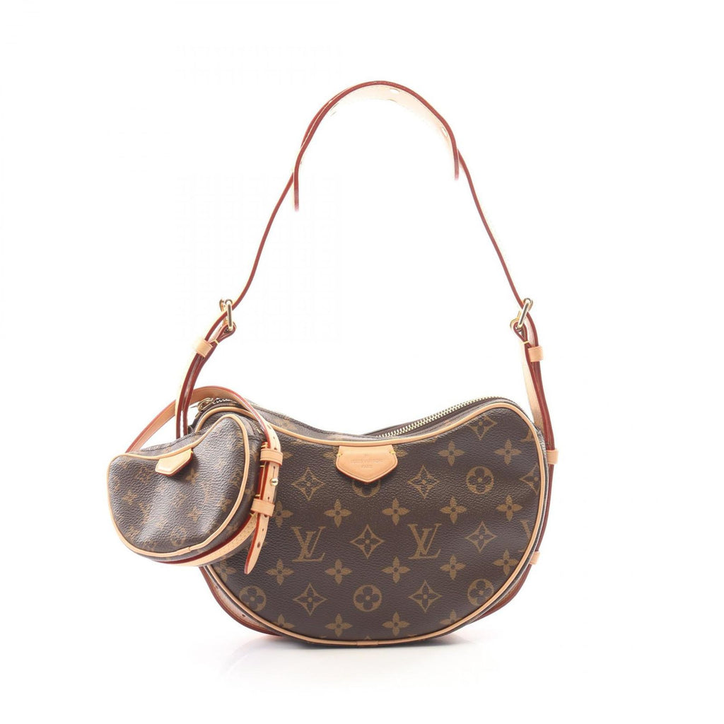 Louis Vuitton Shoulder Bag Croissant Monogram Canvas Leather