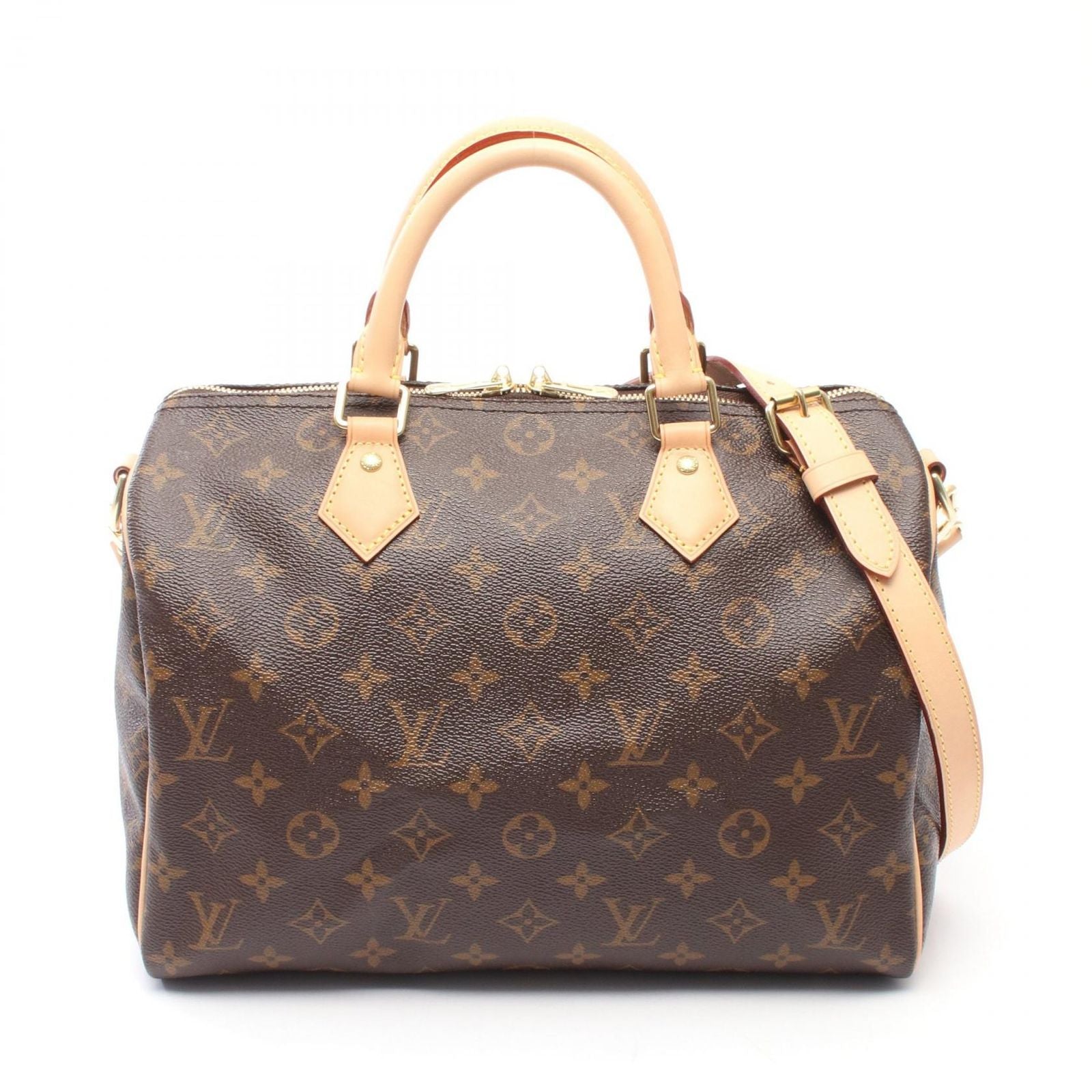 Louis Vuitton Handbag Speedy 30 Monogram 2-Way Canvas Leather Bandouliere 30