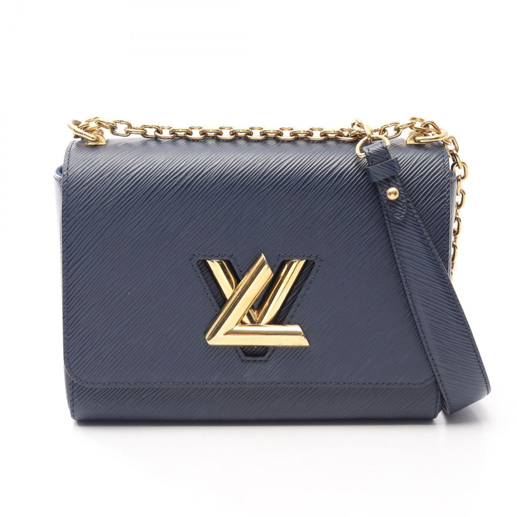 Louis Vuitton Shoulder Bag Twist MM Epi Andigo Blue Indigo Leather