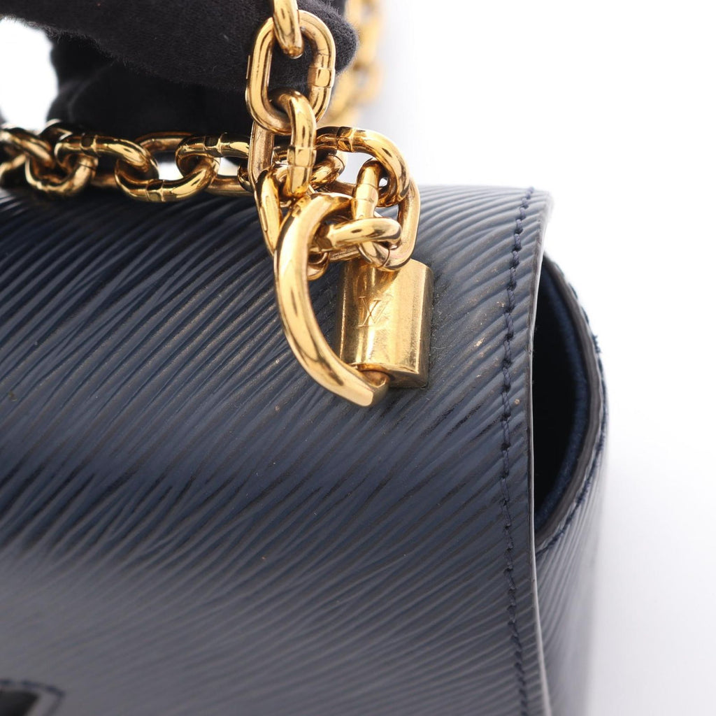 Louis Vuitton Shoulder Bag Twist MM Epi Andigo Blue Indigo Leather — view 9