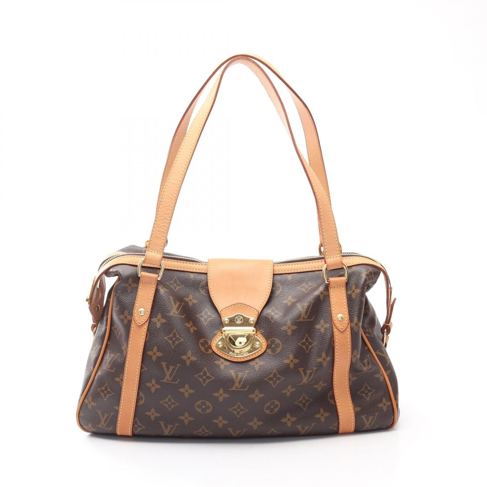 Louis Vuitton Shoulder Bag Strether PM Monogram Canvas Leather