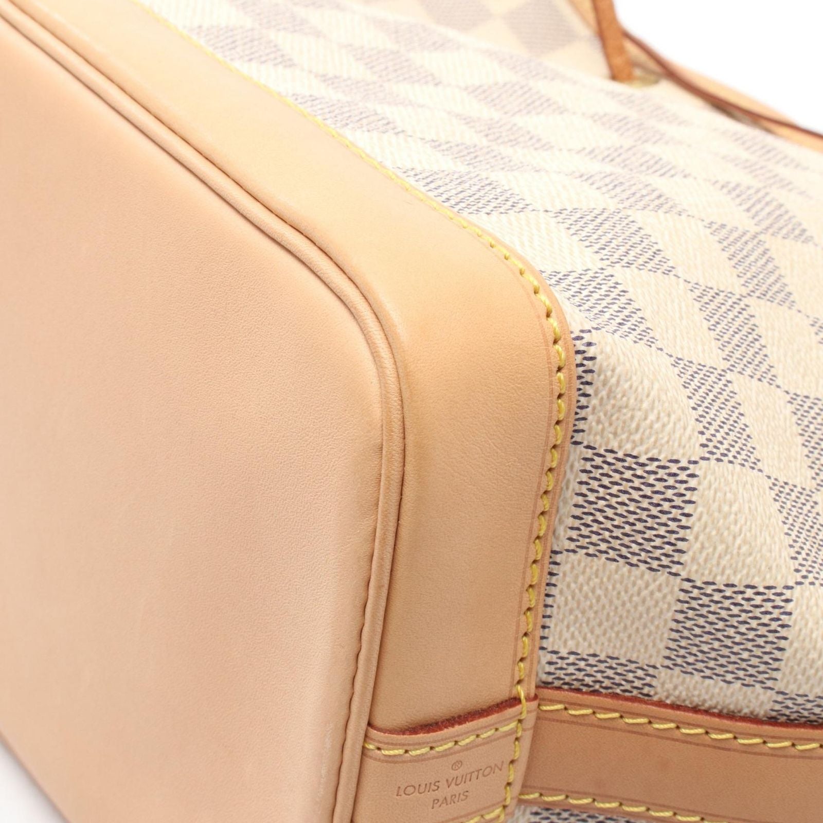 Louis Vuitton Shoulder Bag Noe BB Damier Azur Canvas Leather — view 7
